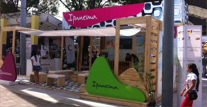 Ipanema Colombiamoda-Via tropical-Diseño Producción y montaje Stand para Colombiamoda 2012 - activación de marca.
